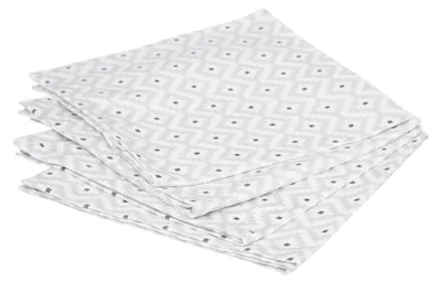 Produktbild von 4er-Set Servietten mit "Etnik"-Druck - grau - Baumwolle 40x40 cm - Atmosphera créateur d'intérieur