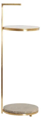 Productafbeelding van Light & Living - Bijzettafel Leda - Brons - Ø26x76cm