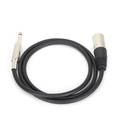 Image de 6.câble XLR 35 mm,Câble XLR mâle vers TRS,Câble d'interconnexion de signaux symétriques,Ligne audio,Câble de microphone,Ligne de connexion