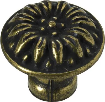Produktbild von Hettich Möbelknopf Zinkdruckguss antik gold Ø 27,0 mm - 1 Stück