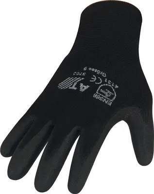 Image de Gants ASATEX noir nylon taille 9 - 3702/9