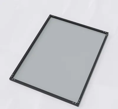 Produktbild von 100x60 cm Wandspiegel Modern Badspiegel Rechteckiger Spiegel Mattschwarzer Aluminiumrahmen horizontaler Einbau Geeignet für Badezimmer, Schlafzimmer, Friseursalons, Eingänge usw.