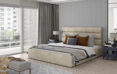 Produktbild von Designer Bett Polsterbett Ehebett königliche Betten Doppelbett Schlafzimmer NEU