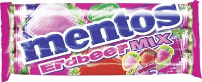 Produktbild von Mentos Erdbeer-Mix (3 x 37,50 g)