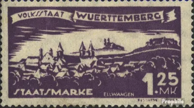 Produktbild von Briefmarken Württemberg 1920 Mi D279 Gefälligkeitsentwertung gestempelt Abschiedsausgabe