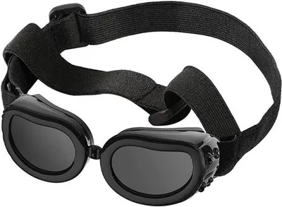 Produktbild von Sonnenbrille für Hunde – Schwarz – UV-Schutz – Hundeglas – mit verstellbarem Band – Brillen für Hunde – geeignet für kleine und mittelgroße Hunde oder Katzen – wasserdicht, leicht