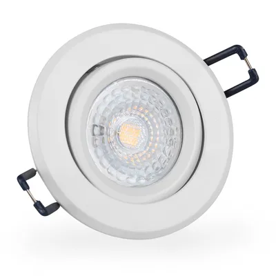 Produktbild von LED Einbaustrahler 230 6W dimmbar 16302-3 Ø68 IP20 Weißes Aluminium