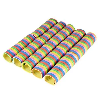 Produktbild von Luftschlangen 4 m "Stripes" flammhemmend