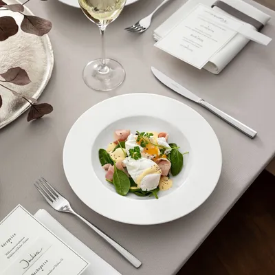 Immagine prodotto di Villeroy & Boch Vorteilset 6 Stück Royal Suppenteller Premium Bone Porcelain weiß 1044122700