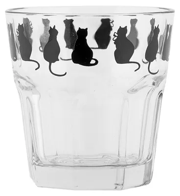 Immagine prodotto di Bicchiere d'acqua Clayre & Eef 200 ml Vetro Trasparente Gatti