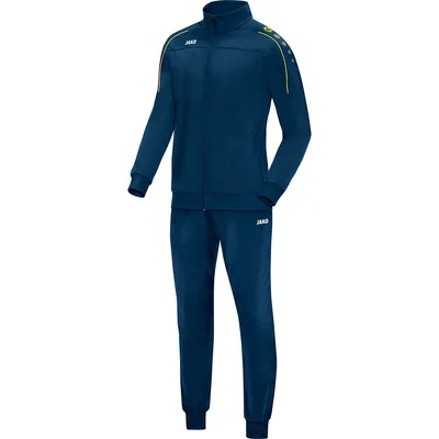 Produktbild von JAKO Unisex Trainingsanzug Polyester Classico, Farbe:nightblue/citro, Größe:S