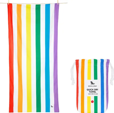 Produktbild von Dock & Bay Beach Towel L Rainbow Skies 160x90cm