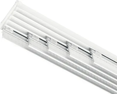 Produktbild von Flächenvorhangschiene Komfort Komplettset weiß 5-läufig 280 cm