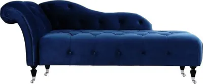 Produktbild von Elegante Liege Chesterfield Liegen mit Knöpfen Samt Chaiselounge Chaiselongue