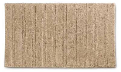 Image de Tapis de bain Megan, 100% coton, couleur beige, dimensions 65x55x1,6 cm
