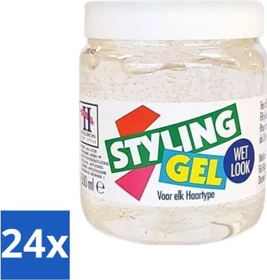 Produktbild von Hegron - Styling-Gel - Wet-Look Weiß - Glänzendes Finish - 150 ml - Vorteilspack - 24 Stücke