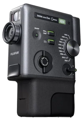 Produktbild von Fujifilm Instax mini Evo Cinema™, 1/5", 2560 x 1920 Pixel, 62 x 46 mm, CMOS, Schwarz, 28 mm