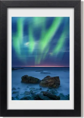 Produktbild von Bild 20x30 MDF-Rahmen, Wandkunst Nordlichter
