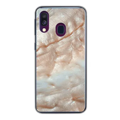 Produktbild von MuchoWow® Handyhülle Schutzhülle Hülle für Samsung Galaxy A40 Mineralien - Naturstein - Perlmutt Silikon Softcase Handy Hülle - Handy-Tasche