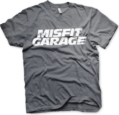 Produktbild von Misfit Garage Logo T-Shirt - Medium - Dark-Heather