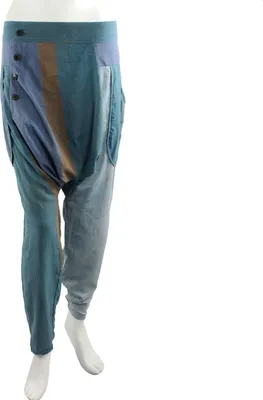 Produktbild von Pluderhose - Pumphose - Haremshose - Aladinhose - Modell 05 - Boyfriend - blau