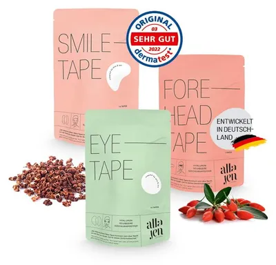 Produktbild von alla and jen Skintape gegen Augenfalten 14 er-Set braun