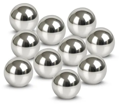Image de Set de 10 boules flottantes pour la décoration du bassin Boules en acier inoxydable de 4 cm