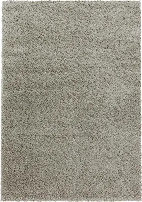 Image de Tapis shaggy à poils longs avec motif uni tissé UNI I