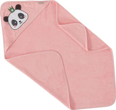 Produktbild von Frotte Kapuzentuch | 100%  Baumwolle | 0+ bis 5 Jahre | Kapuzenhandtuch 80x80 Rosé