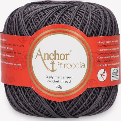 Produktbild von Anchor Freccia 6 – Feines Baumwollgarn für Häkelprojekte (Color 00400)