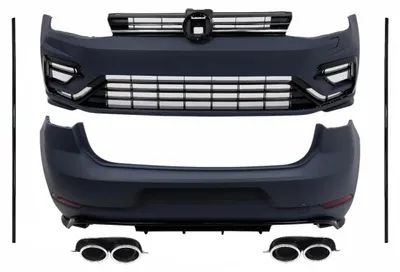 Productafbeelding van Bodykit voor VW Golf 7 VII (2013-2017), model 7.5 R Design, bestaande uit: bumperset, gril en zijskirts.