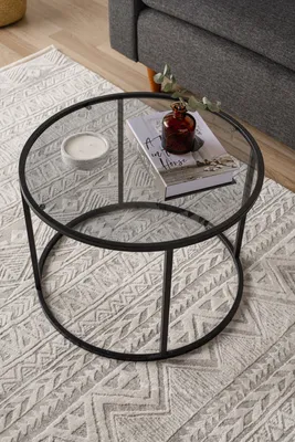 Produktbild von Skye Decor, Startis - Black 60, Couchtische, Schwarz, Glas, 60 x 43 x 60 cm