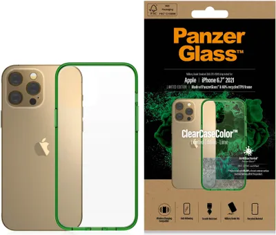 Produktbild von PanzerGlass ® ClearCaseColor™ iPhone 13 Pro Max - Lime, Cover, Apple, Apple - iPhone 13 Pro Max, 17 cm (6.7"), Grün