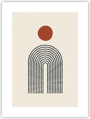 Produktbild von Poster - Poster ohne Rahmen - Abstraktion Grafik Linien - 30x40 cm - Wand Bild - Wanddeko - Wandbilder - Kunstposter - Wandposter - Bilder - Kunstdruck - Wanddekoration - Wandbild - P2XPA30x40-5035