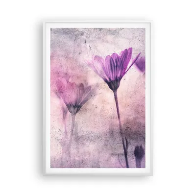 Produktbild von Gerahmtes Poster - Weißer Rahmen - Blumen Rosa Vintage - 70x100 cm - Wand Bild - Wanddeko - Wandbilder - Kunstposter - Wandposter - Bilderrahmen - Bilder - Kunstdruck - P2WPA70x100-4432