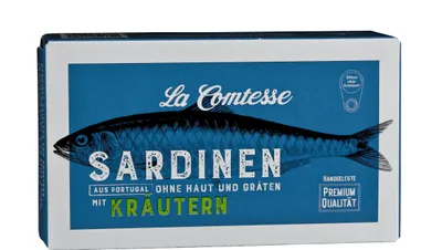 Image de Sardines aux herbes sans peau et sans arêtes, 125 g