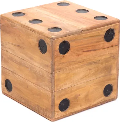 Produktbild von HOLZ WÜRFEL "GAME 12" | Massivholz, 12cm | Blumenhocker Würfel Optik