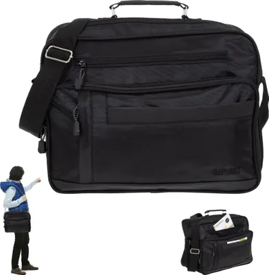 Produktbild von Arbeitstasche Umhängetasche Messenger Flugbegleiter Herrentasche Quer Elephant 3714 Schwarz +e