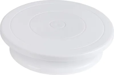 Produktbild von Rotierender Tortendrehteller, weißer Tortenständer, Spinner für Tortendekorationen, Gebäck, Cupcakes