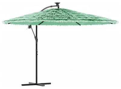 Zdjęcie produktu dla vidaXL Parasol ze stalowym drążkiem zielony 290x290x238 cm