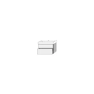 Produktbild von SANIPA BR45685 Waschtischunterbau mit Auszügen 3way