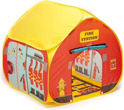 Immagine prodotto di Tenda pop-it-up dei vigili del fuoco - Tenda pop-up per bambini con pavimento stampato
