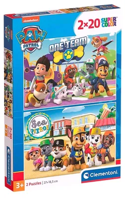 Produktbild von Puzzle PAW Patrol - Kinderpuzzle 2x20 Puzzleteile