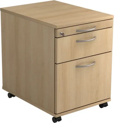 Produktbild von SIGNA AC20 BM - Rollcontainer Eiche mit Hängeregistratur Bogengriff Metall