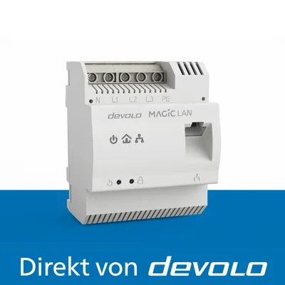 Image de devolo Magic 2 LAN DINrail Powerline 1x adaptateur pour rail DIN