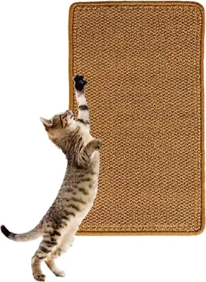 Produktbild von Krabmat für Katzen - Krabplatten und Krabmatte - Verhindere, dass deine Katze deine Möbel, Tische und Wände kratzt - 30 x 60 cm