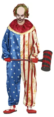 Produktbild von Clown Kostüm USA Clown Horror Halloween XL