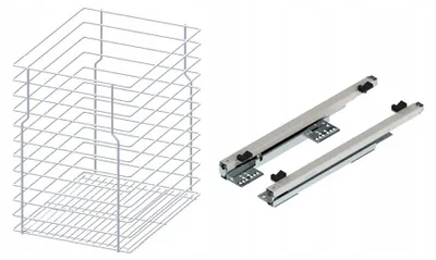 Produktbild von Rejs Cargo-Korb 30cm Weiß 1-stöckig Unterschrank