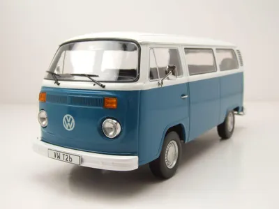 Produktbild von KK Scale 181362 VW T2 b Bus 1972 blau weiß 1:18