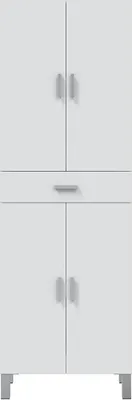 Produktbild von CALICOSY -  Säule 4 Türen und 1 Schublade glänzend weiß L60 cm